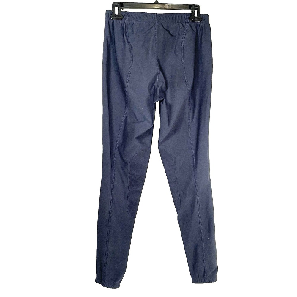 Irideon Riding Breeches Pants Womens L Gray/Blue Knee Patch Equestrian Pull On - Picture 2 of 8